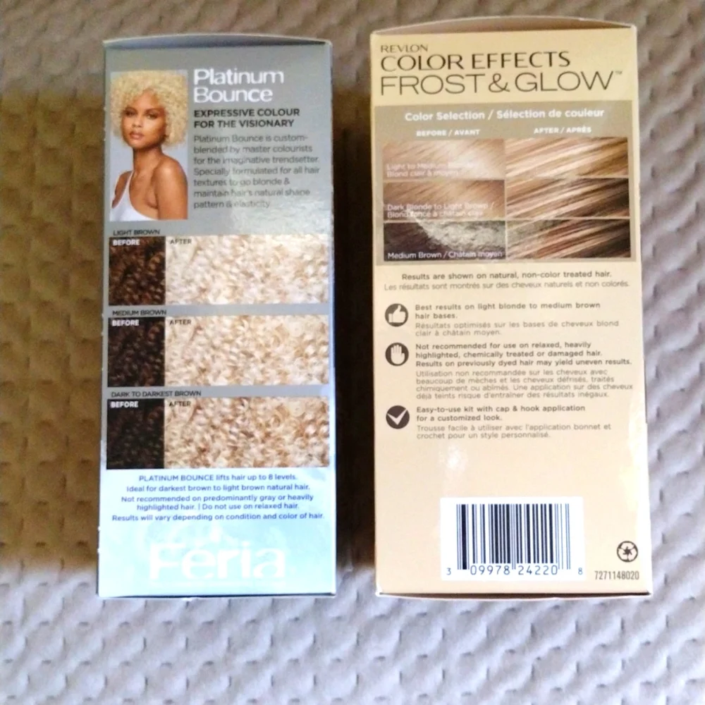 L'Oreal Feria Revlon Color Effects Hair Dye Blonde Permanent NWB Sealed